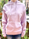 Unisex Pullover Hooded Sweatshirts-Black, Charcoal & Lavender