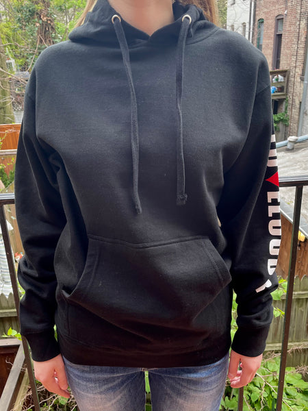 Unisex Pullover Hooded Sweatshirt - Black