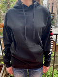 Unisex Pullover Hooded Sweatshirts-Black, Charcoal & Lavender