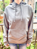 Unisex Pullover Hooded Sweatshirts-Black, Charcoal & Lavender